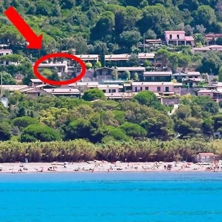 Nisportino, Elba. Bilocale Con Patio Vista Mare. Casa Castagno